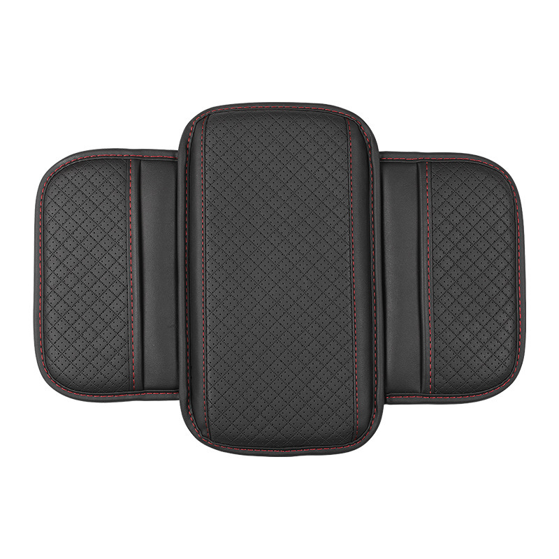 Cojín Universal para reposabrazos de coche, cubierta protectora de cuero PU transpirable para caja de consola central, reposabrazos antiarañazos