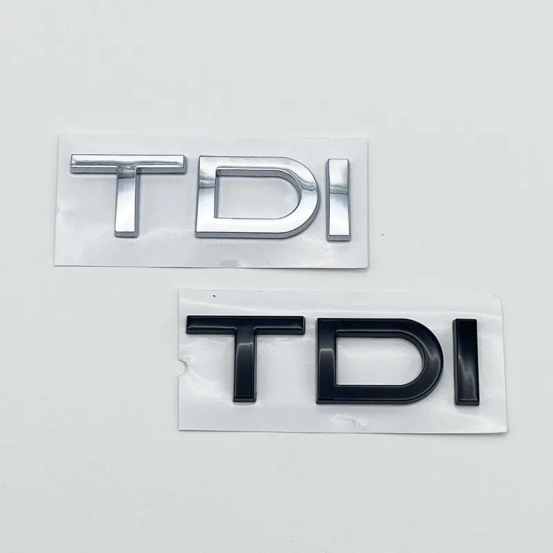 3D хромированная глянцевая черная наклейка из АБС-пластика TDI TFSI на заднюю эмблему автомобиля для Audi A1 A3 A4 A5 A6 A6L A7 A8 S3 S6 Q3 Q5 Q7 TT S RS