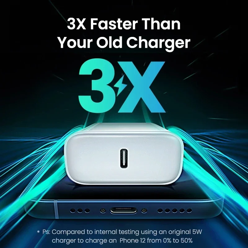 For 35W For iPhone Charger USB Type C Fast Charger For iPhone 14 13 12 11 Pro Max XR XS Plus PD Charging Cable Accessories