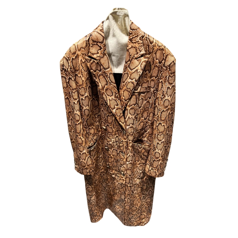 Customized Color Pattern Sheepskin Trench Coat Soft Delicate Leather Wide Version Long Wind Clothes Leather Jacket Woman
