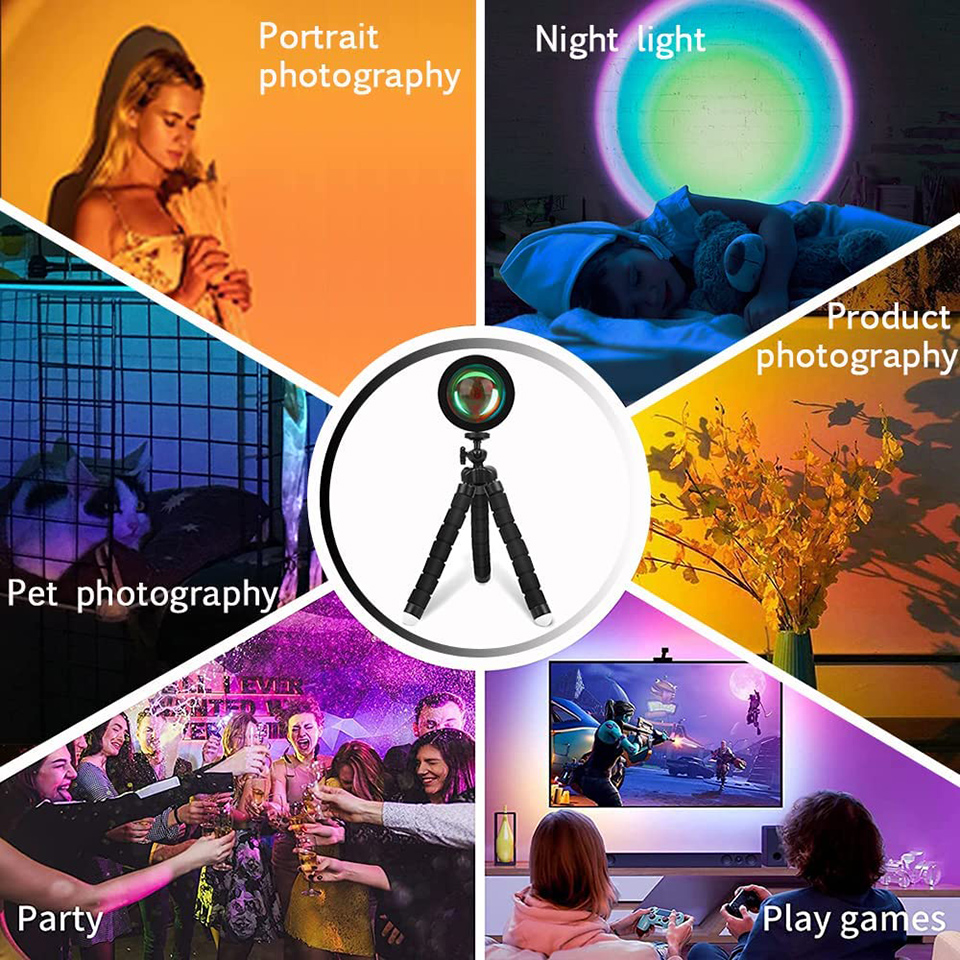 Гибкий светодиодный ночник-осьминог, 5 В