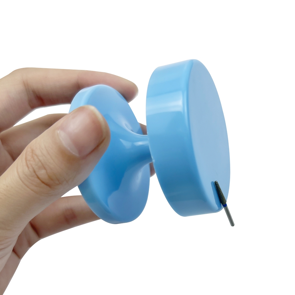 1 個磁気歯科バーホルダー Cupule ケースポリッシュバリドリルマグネット吸引プレートトレイラック矯正ツール収納オーガナイザー