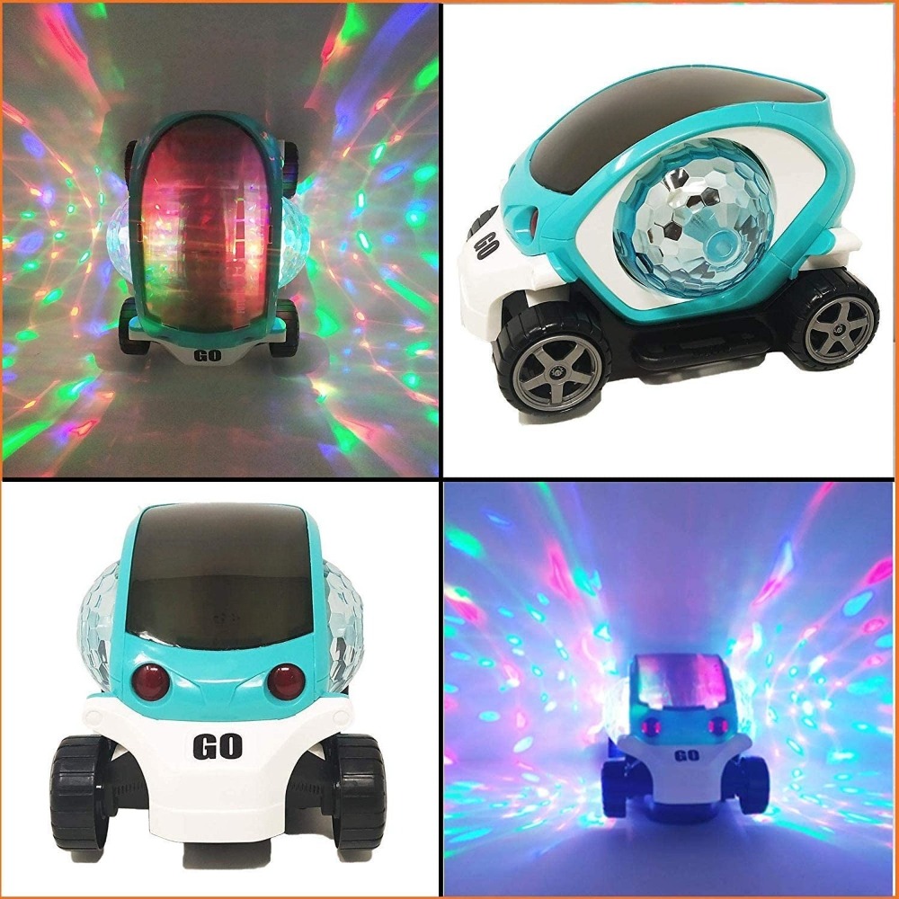 Brinquedo do carro giratório para crianças, Brinquedo do veículo giratório, 360 ° Flips com luzes, música, automático, brinquedos de carro elétrico para crianças, presente de aniversário para meninos e meninas