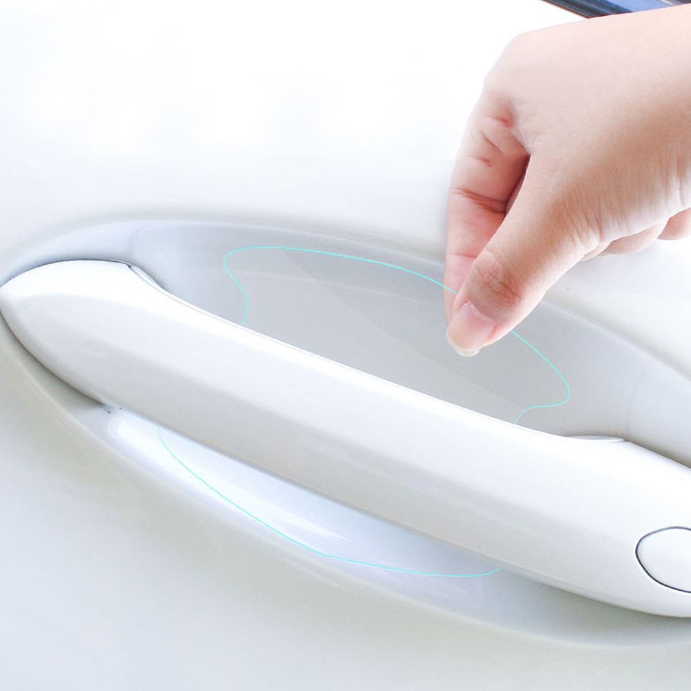 8 個 TPU 車のドアボウルアンチスクラッチステッカークリアドアボウルハンドル保護ステッカーペイント表面フィルムカーアクセサリーデカール