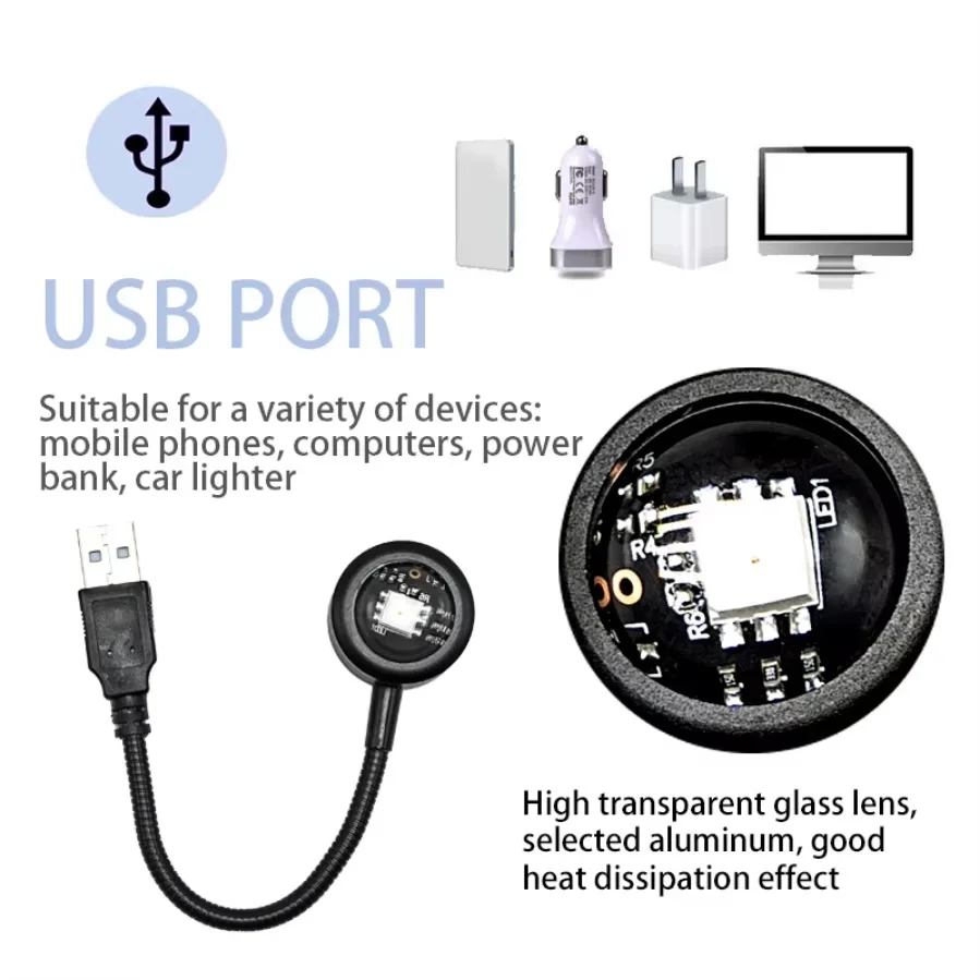 일몰 분위기 빛 일몰 램프 USB 야간 조명 프로젝터 램프 사진 분위기 빛 침실 벽 장식 선물