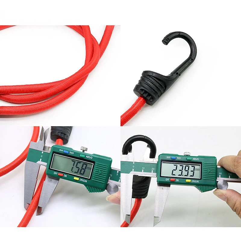Rack de bagagem elástico para motocicleta, com ganchos, amarração ajustável, corda elástica para bagagem, cinto de fixação de carga, acessórios de bicicleta