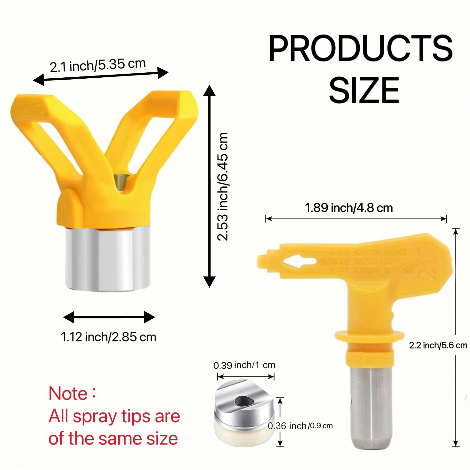 13pcs Spray Tips, Sprayer Tip Guard Nozzle Seat Replacement,  and Spray Gun Filter for Airless Paint Spray Guns