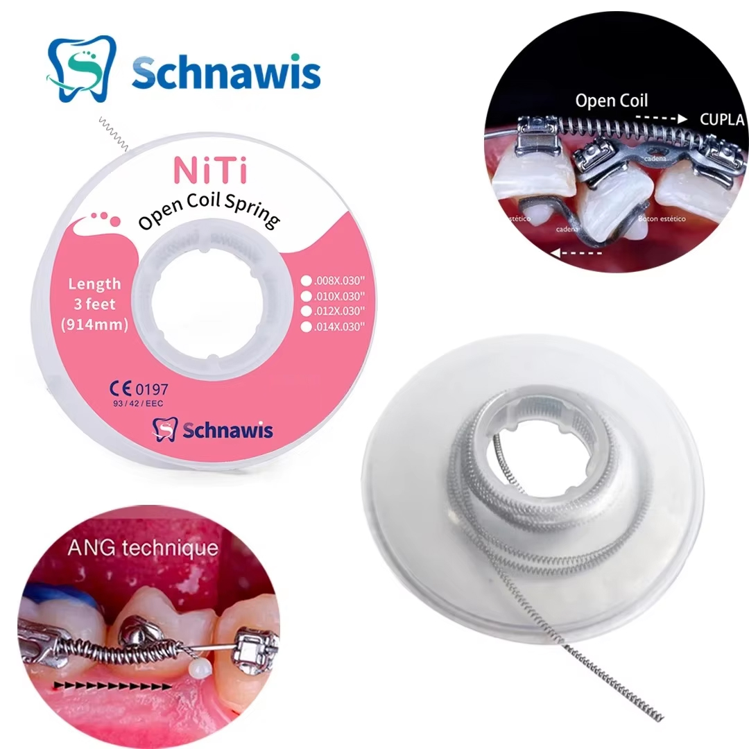 Resorte helicoidal abierto De ortodoncia Dental, 3 pies (914mm) para soportes De ortodoncia, arcos 0,008/0,010/0,012/0,014