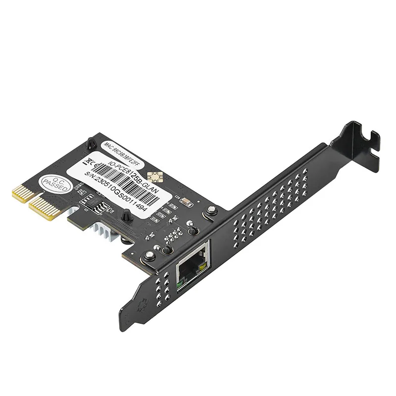 Новая сетевая карта 2,5 ГБ PCI Express X1 Gigabit Ethernet адаптер 1 порт интерфейс RJ45 2500 Мбит/с PCIE LAN Карта RTL8125B чип для ПК