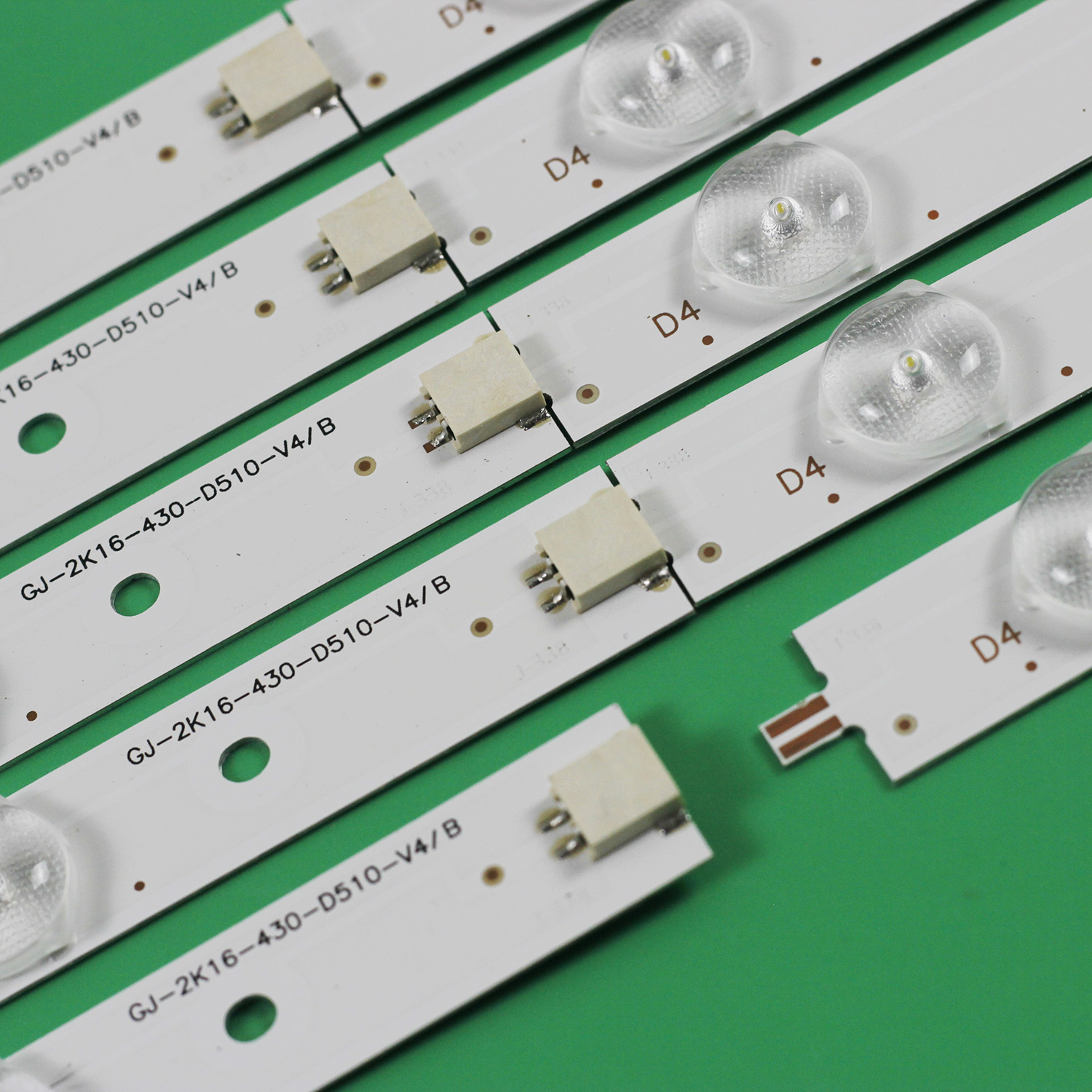 Tira de LED para iluminación trasera 10 lámpara para Philips 43 "TV 43PFT4131 43PFS5301 GJ-2K15-430-D510 GJ-2K16-430-D510-V4 01Q58-A BDM4350