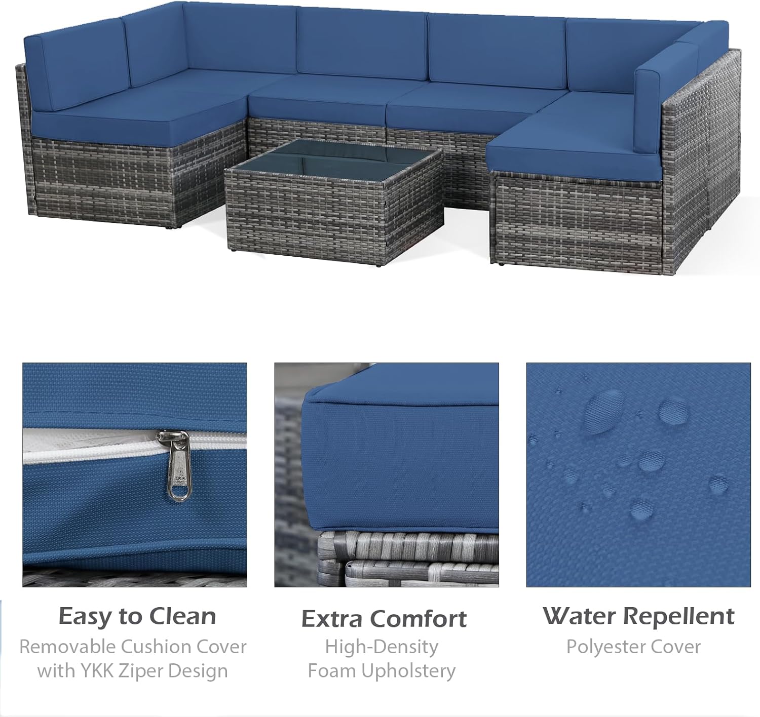 Outdoor Sectional Furniture Chair Set