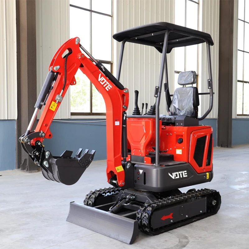 Chinese New Crawler Digger Excavator Machine 1 Ton Mini bagger Farm Ce Euro5 Epa Engine 1.6 ton Mini Excavator Customized