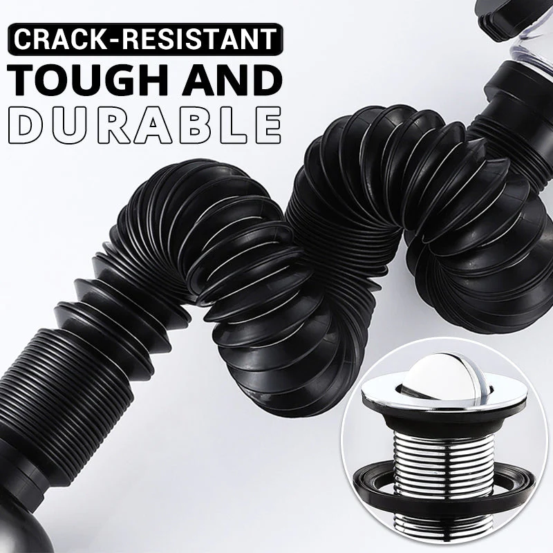 New Flip Top Sink Drain Pipe Set Retractable Deodorant Sewer Drainage Water Hose Wash Basin Drainer Bathroom Kitchen Accessories