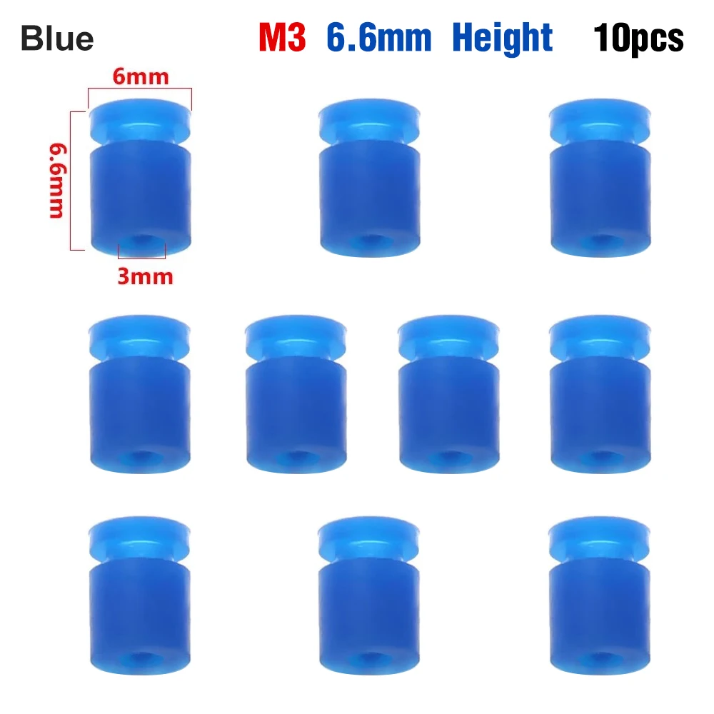 10pcs M2/M3 RC Rubber Shock Absorber Balls for F3 F4 F7 Flight Controller FPV Quadcopter Anti Vibration Soft Mount Ball