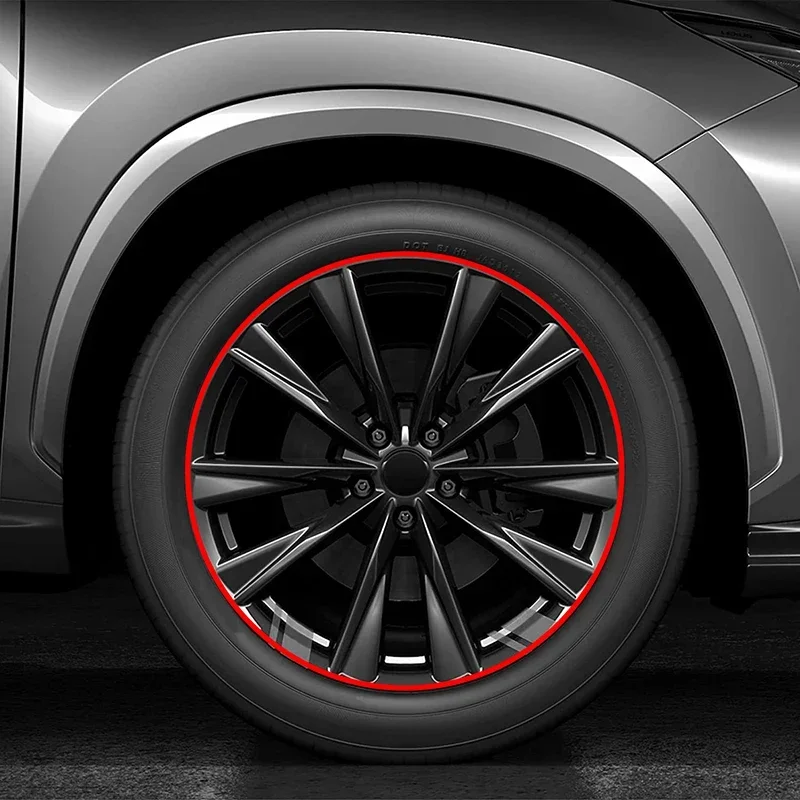 8M Car Wheel Rim Protection Decorative Strip Car Tire Styling Moulding Trim Tyre Guard Line Rubber Decoration Strip Amagi