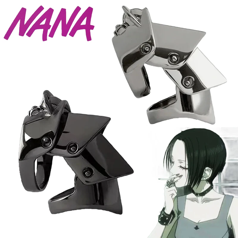 Аниме NANA Oosaki Nana Косплей Кольцо Унисекс Панк Металлическая Броня Костяшки пальцев Кольца Хип-Хоп Ювелирные Изделия Аксессуары Опора Подарок