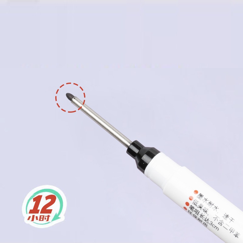 3 個/1 個ロングヘッドマーカー浴室木工装飾多目的深穴マーカーペン赤/黒/青/緑/白インク