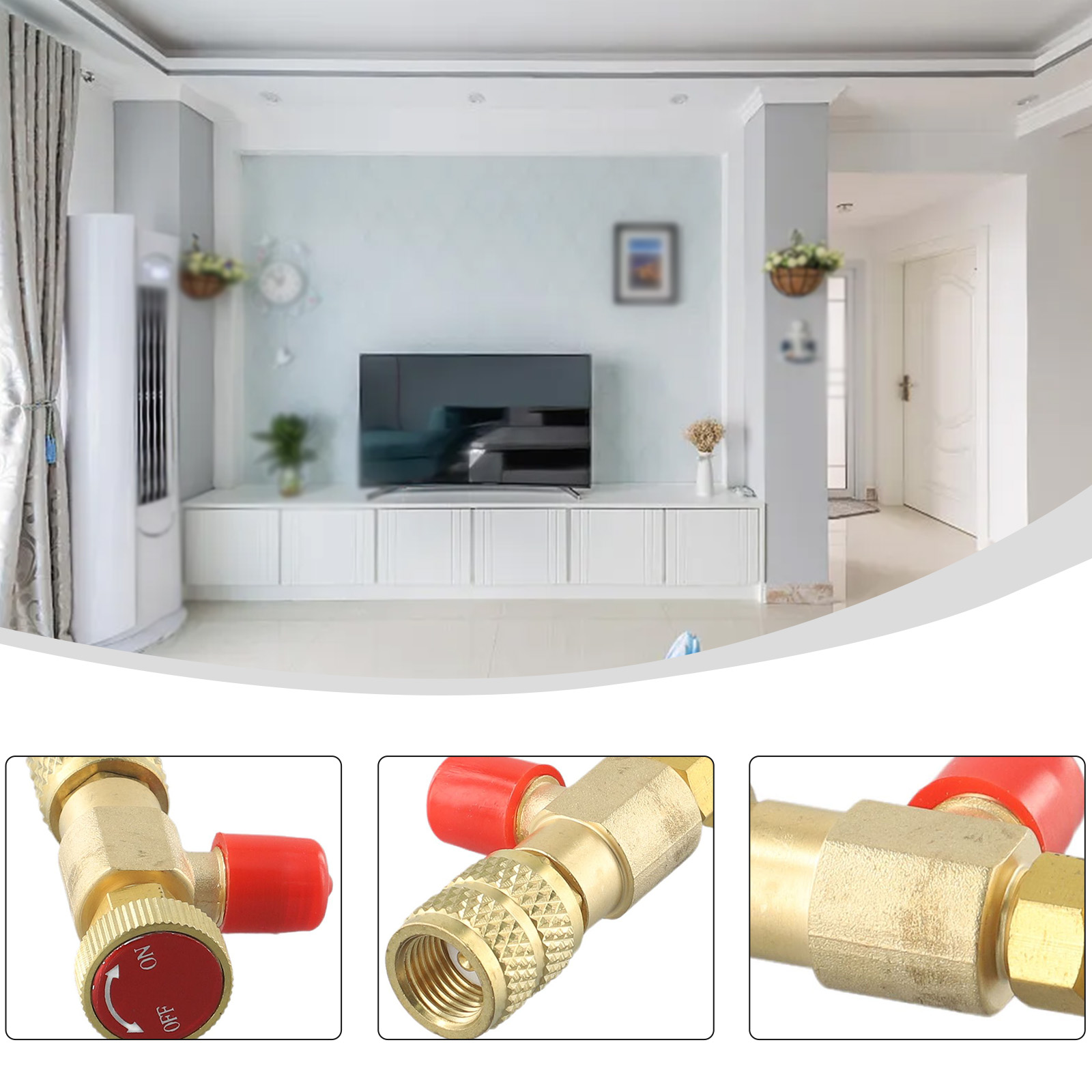 HS R410a R32 narzędzie chłodnicze klimatyzacja zawór bezpieczeństwa Adapter montaż chłodzenie ładowanie Adapter miedziany dla R410A