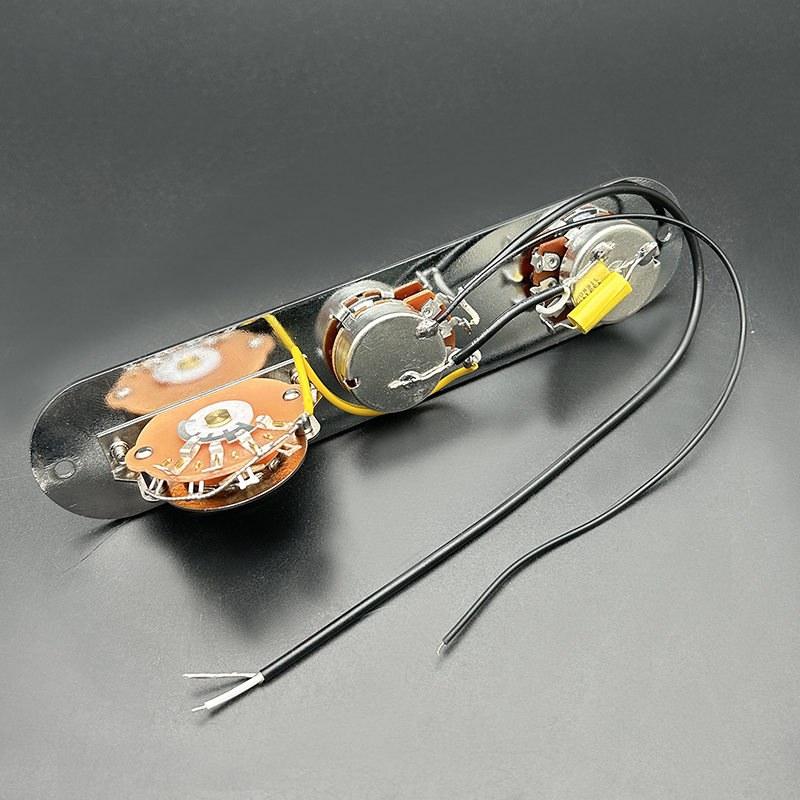 Perillas de interruptor de hoja de arnés de placa de Control precableada cargada con cable de 3 vías para guitarra TL Tele Telecaster piezas de guitarra