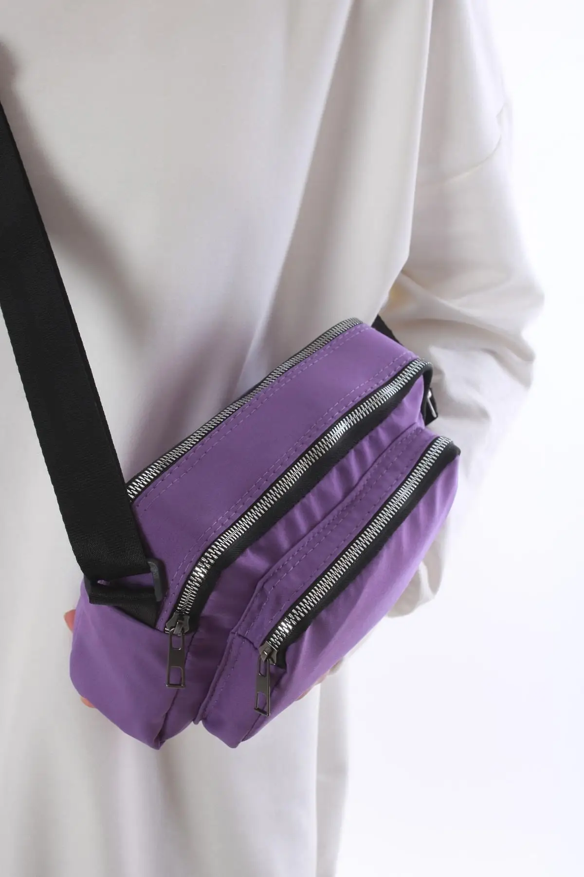Dompet Wanita Tas Bahu Rinci Tren Mode Ungu Kualitas 2022 Musim Tas Wanita Muda Pendek Panjang