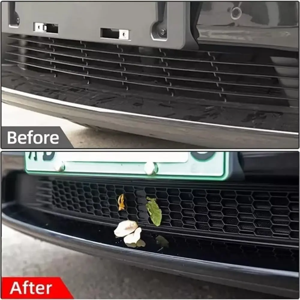 Inserts de calandre de protection de calandre avant, maille pour Tesla modèle Y 2024 – 2021, couvercle de ventilation d'entrée d'air, accessoires de filtre de grille de pare-chocs