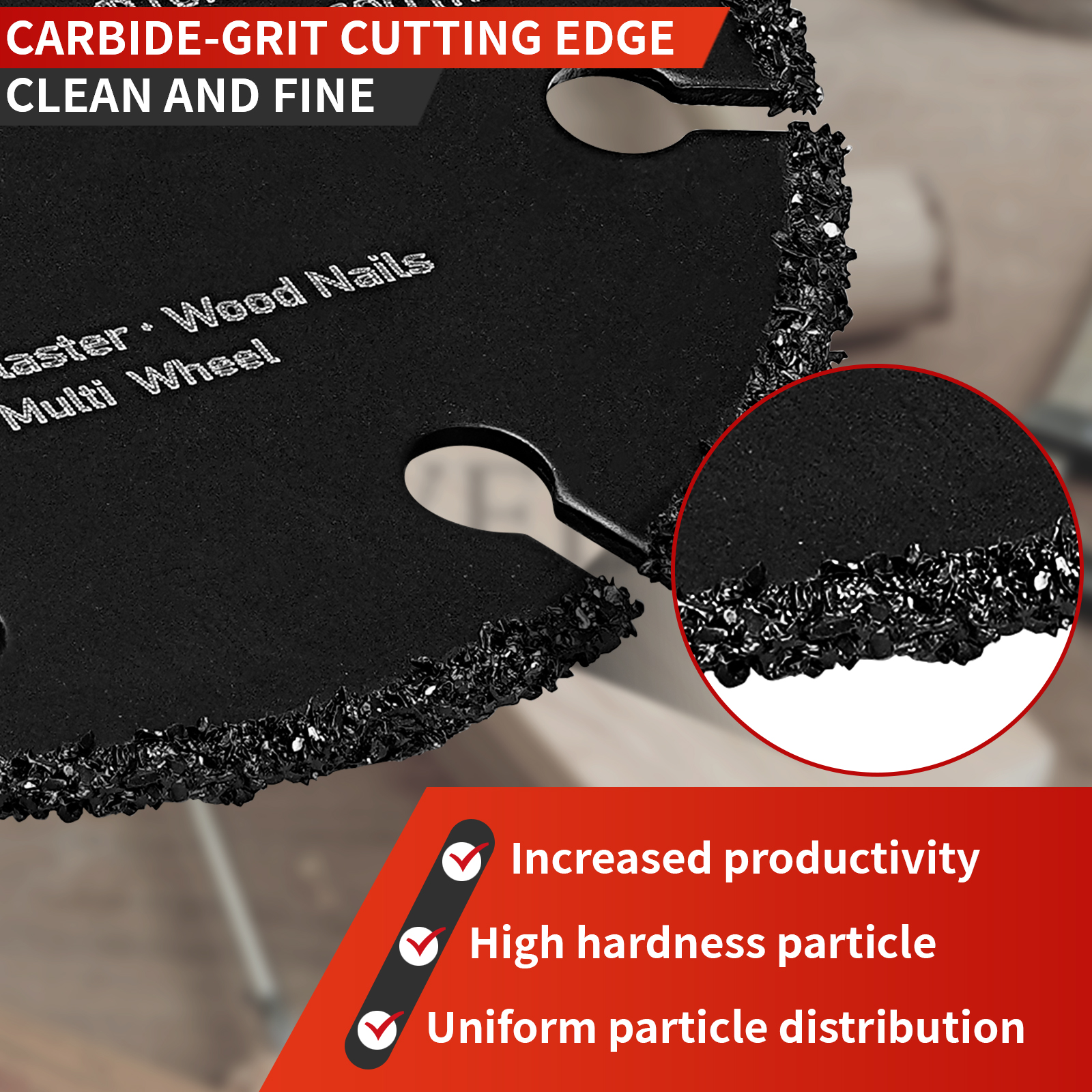 SIFANG hardmetalen zaagblad, mini-doorslijpschijf, diamantslijper, slijpschijf, mes voor metaal, houtbewerking, kunststof snijden, 75 mm