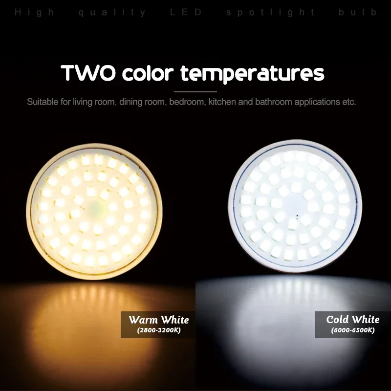 1-10PCS GU10 MR16 E14 E27 Spotlight Lampada LED Bulb AC110V 220V Bombillas Spot Light Replace The Halogen Lamp Home Derection