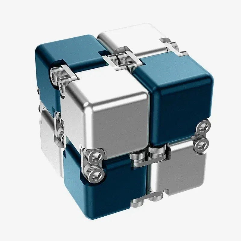 Металлический DIY Бесконечный куб для снятия стресса Antistresse Fidget Toy Лучшая игрушка для снятия стресса, внимание и концентрация, приманка для тревоги для взрослых
