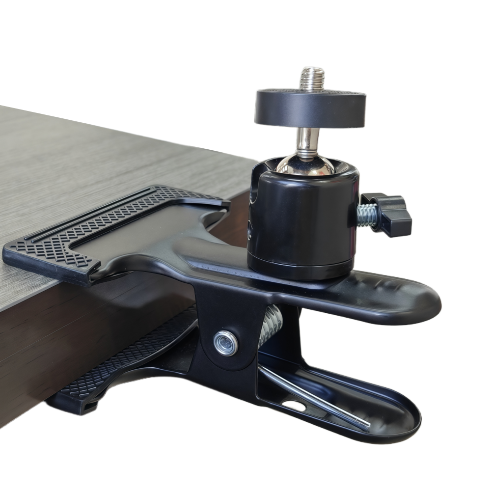 Metalen kogelkopklem met 1/4 "schroefgreep Clip Mount Camera Mobiele telefoonhouder Fotografieaccessoires voor fotostudio