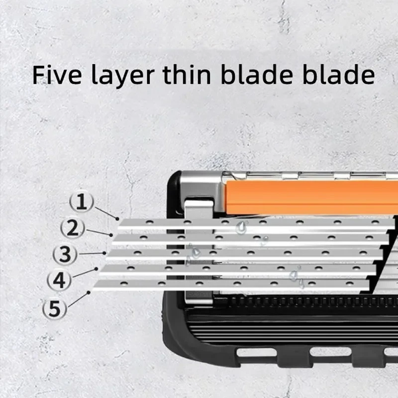 Shaving Razor Classic 5 Layer Safety Razor for Mens Shaving&Womens Hair Removal Shaving Blades Manual Shaver