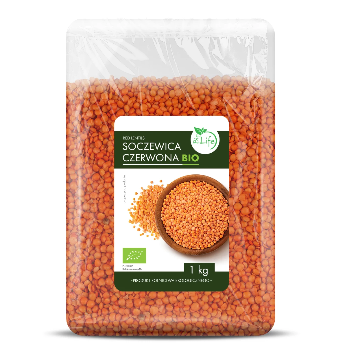 Soczewica czerwona BIOLIFE ekologiczna BIO 1 kg