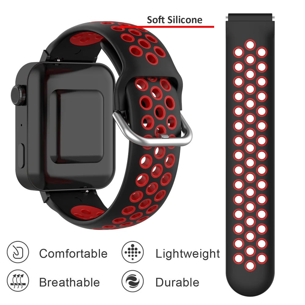 Pulsera de 22mm para Redmi Watch 5 Active/Lite, accesorios de pulsera deportiva, Correa para Huawei GT5 46mm GT2E, Correa de silicona