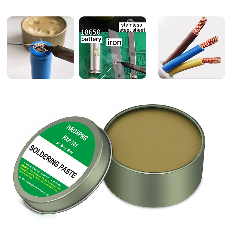 Pasta de solda, pó de escamação, resina de baixa temperatura, descartável, sem chumbo, alta pureza, ferro de solda elétrico, reparação, óleo de soldagem