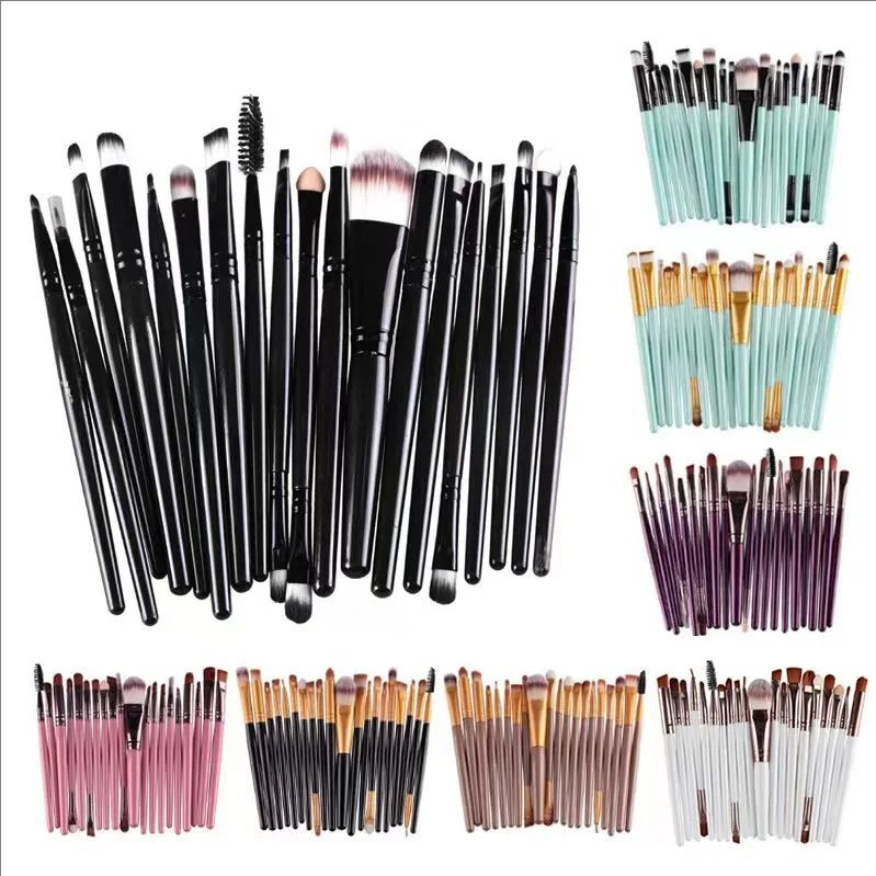MJ 20-Augen-Make-up-Pinsel, komplettes Set an Lidschatten-Make-up-Werkzeugen, beliebter Eyeliner-Pinsel