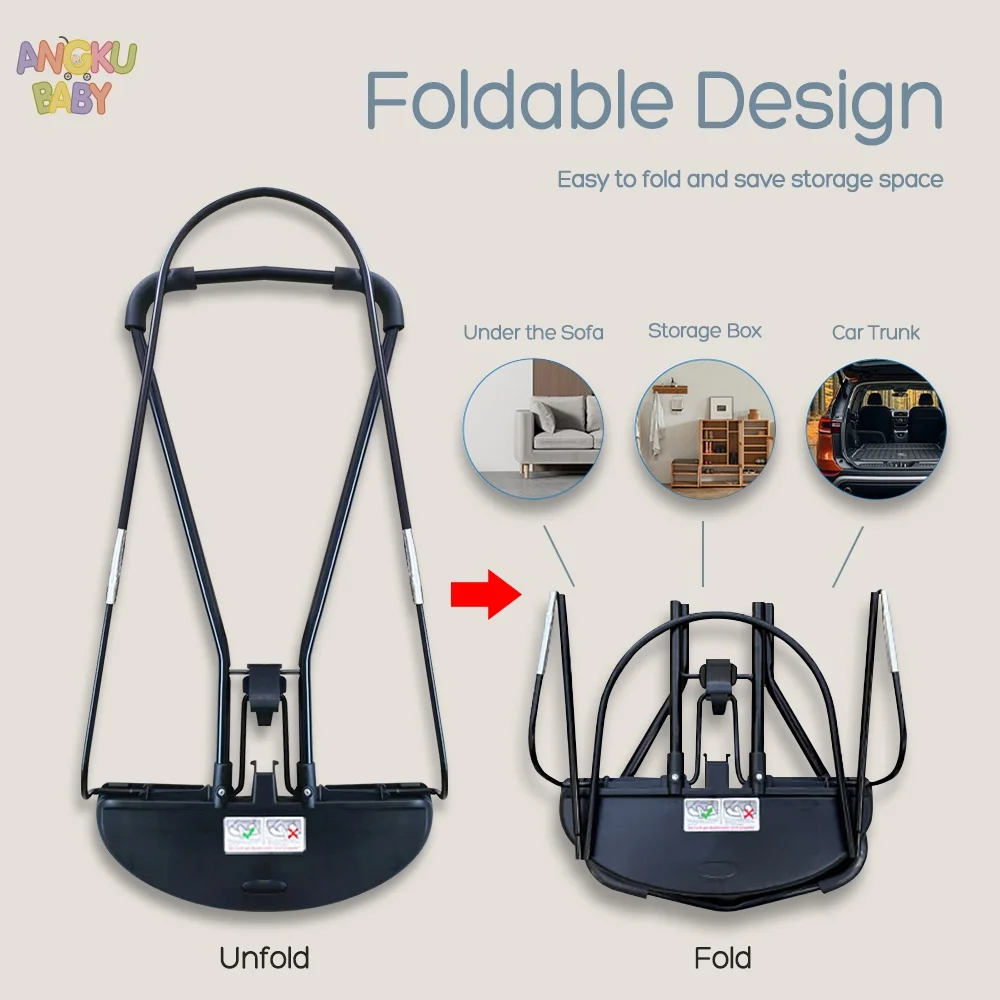 3-height Adjust Baby Rocking Chair Foldable Swing Chair for Newborn 0-12 Months Adjustable Baby Bouncer Rocking Chair with Toys