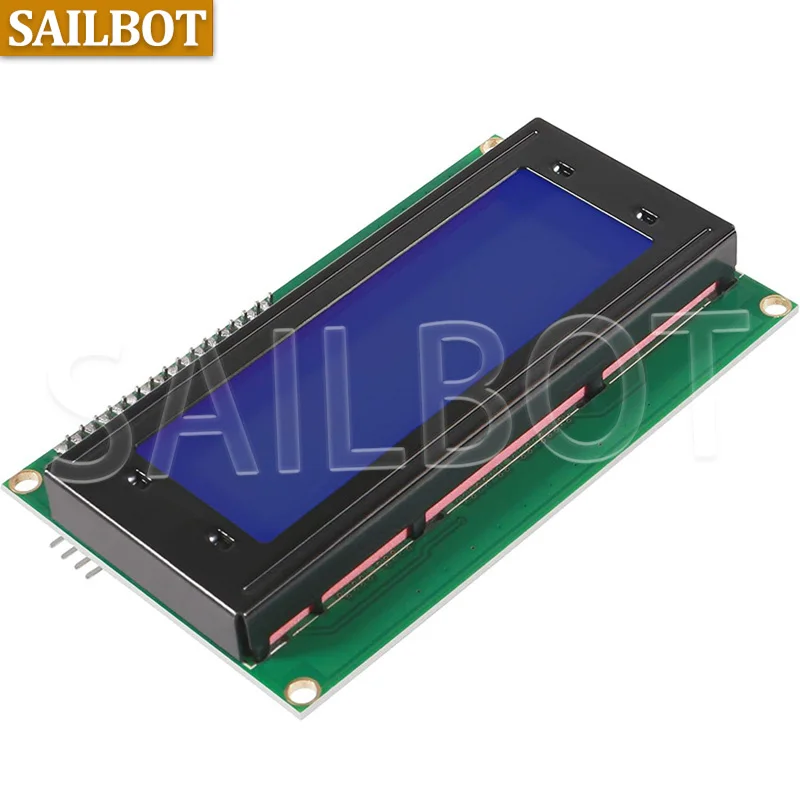1PCS LCD2004+I2C LCD2004 20x4 2004A Blue Green Screen Character LCD IIC Serial Interface Adapter Module for Arduino