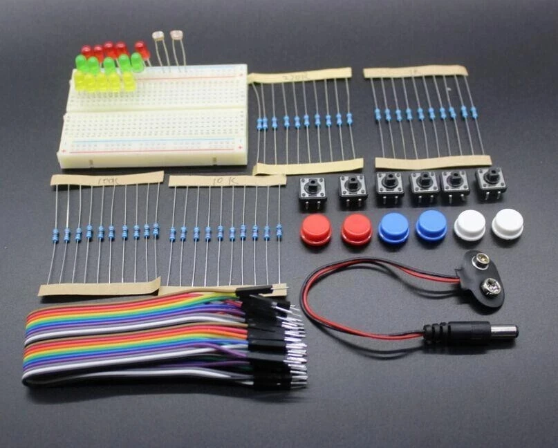 Стартовый комплект умной электроники для Arduino Uno R3, мини-макетная плата, светодиодная перемычка, кнопка провода