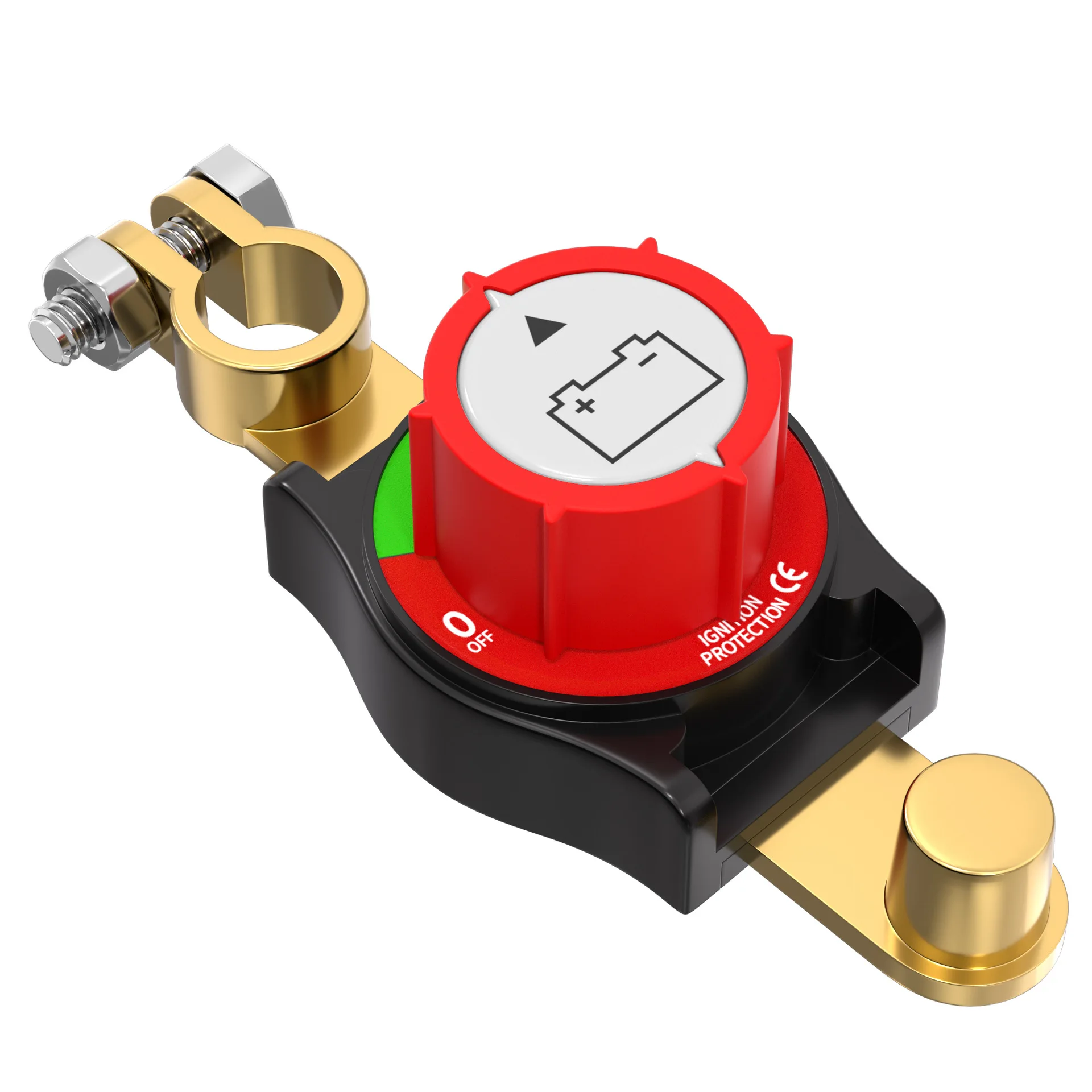 Batterij scheidingsschakelaar messing batterij pole power-off geïntegreerde schakelaar automodificatie uitbreiding accessoire aan/uit-schakelaar