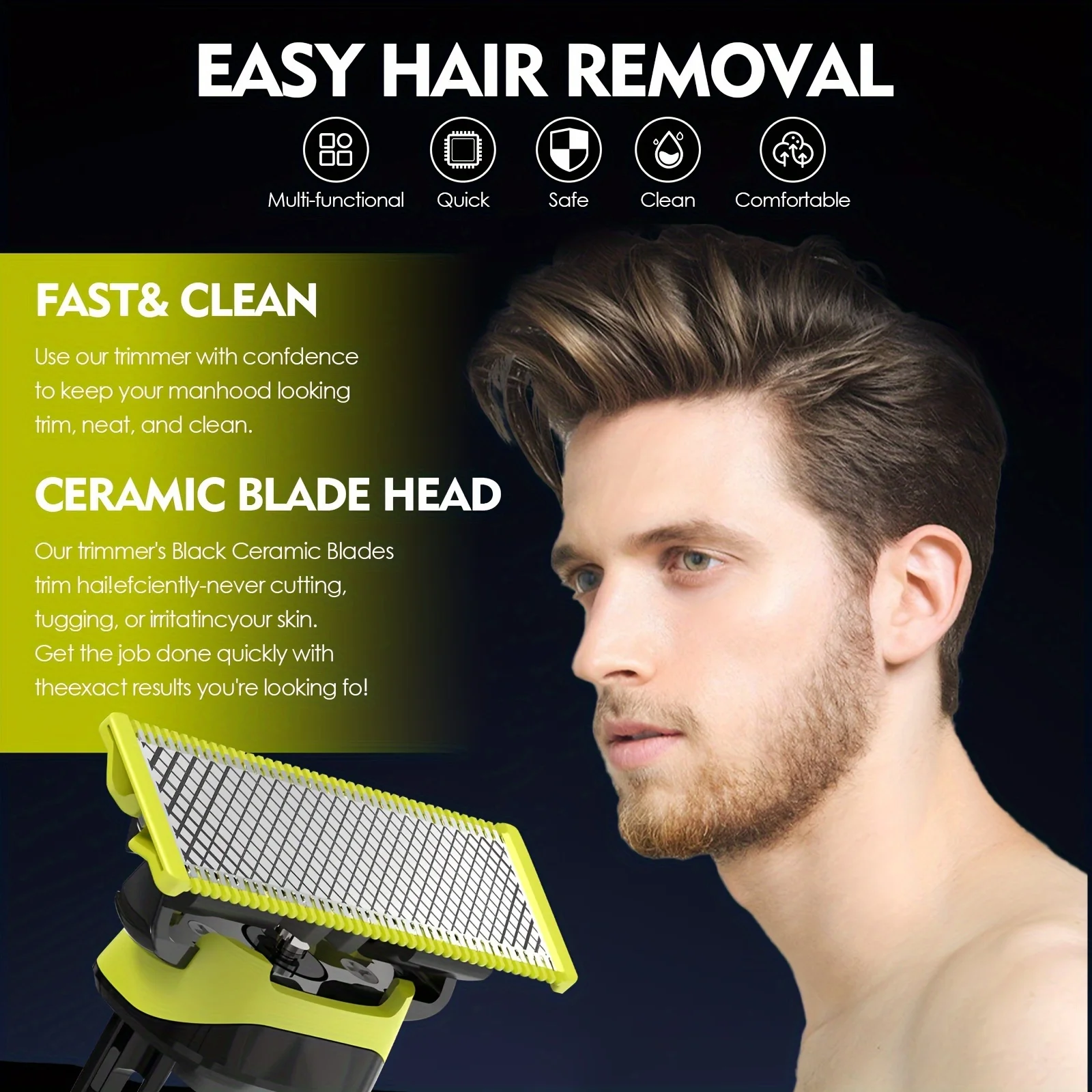 Lame di ricambio per rasoio compatibili con il rasoio elettrico Philips One Blade QP2520 QP2630 QP2724 QP6510 QP6520 QP6530