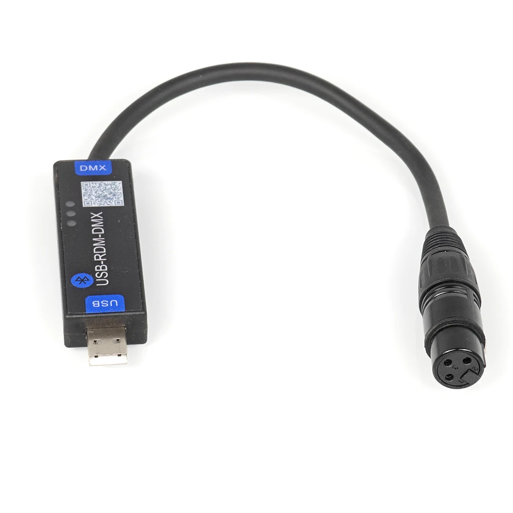 USB-RMD-DMX Aplicación móvil DMX Dialer Luz de escenario Controlador DMX inalámbrico Controlador DMX Bluetooth solo admite dispositivos Android
