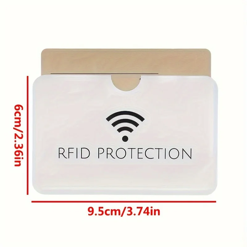 10 ชิ้นอลูมิเนียมสมาร์ท Rfid Blocking Bank กระเป๋าสตางค์, RFID ป้องกัน Simple Card Holder