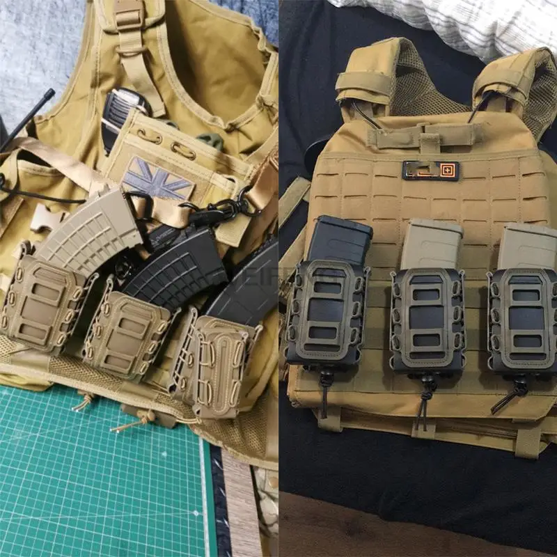 Tactische Molle Magazine Pouch AR 15 M4 AK 47 7.62 5.56 9mm Scorpion Fast Mag Holster Case Houder Gun jacht Airsoft Accessoires