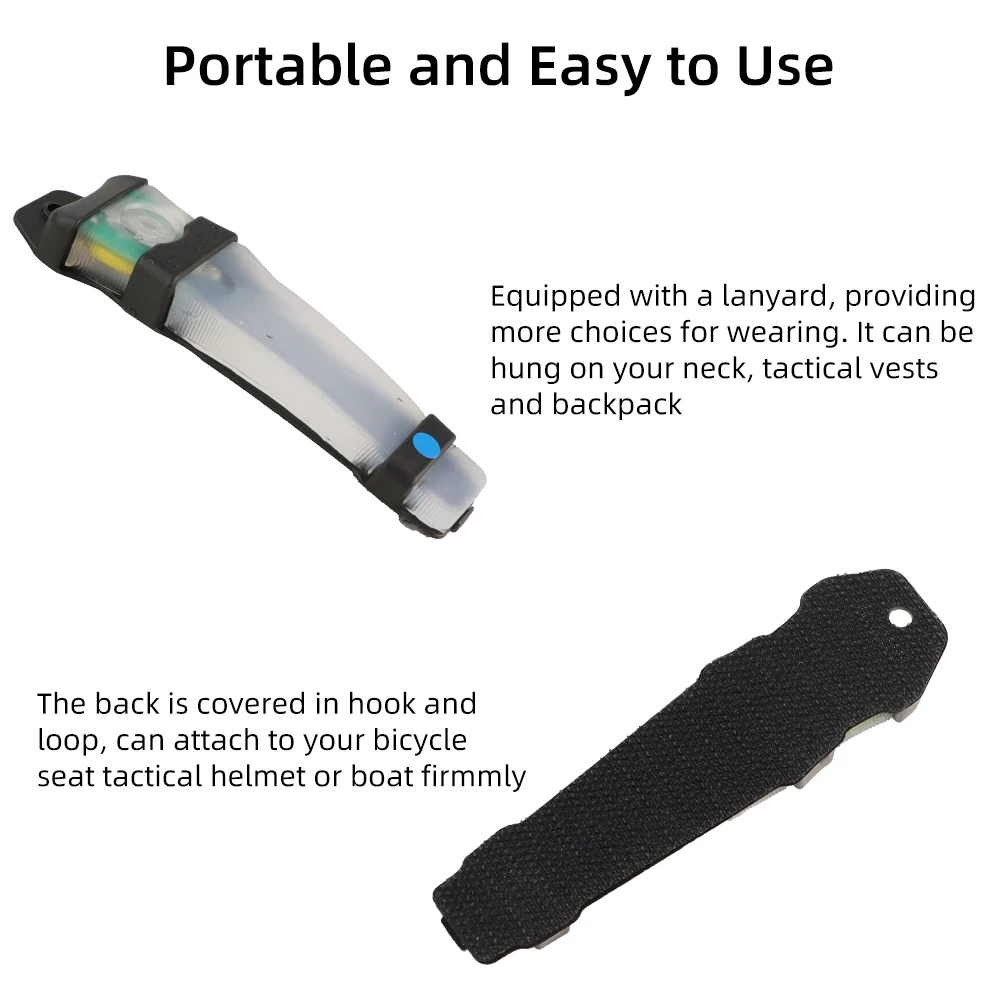 BOOIU หมวกกันน็อคยุทธวิธี Light Identification MARKER โคมไฟความปลอดภัยแฟลช Survival ไฟสัญญาณการล่าสัตว์เดินป่าอุปกรณ์เสริมหมวกกันน็อก