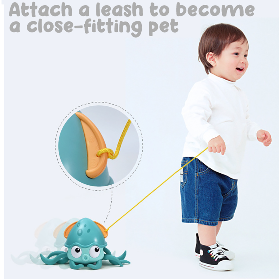 Kinderuhrwerk-Krabben-Oktopus-Spielzeug kann geschleppt und schwimmen