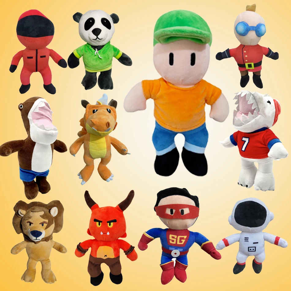ร้อน 30 ซม.Stumble Guys ของเล่นตุ๊กตา Kawaii อะนิเมะตุ๊กตาน่ารักตุ๊กตาสัตว์ของเล่นตุ๊กตาหมอนเด็กวันเกิดคริสต์มาสของขวัญ