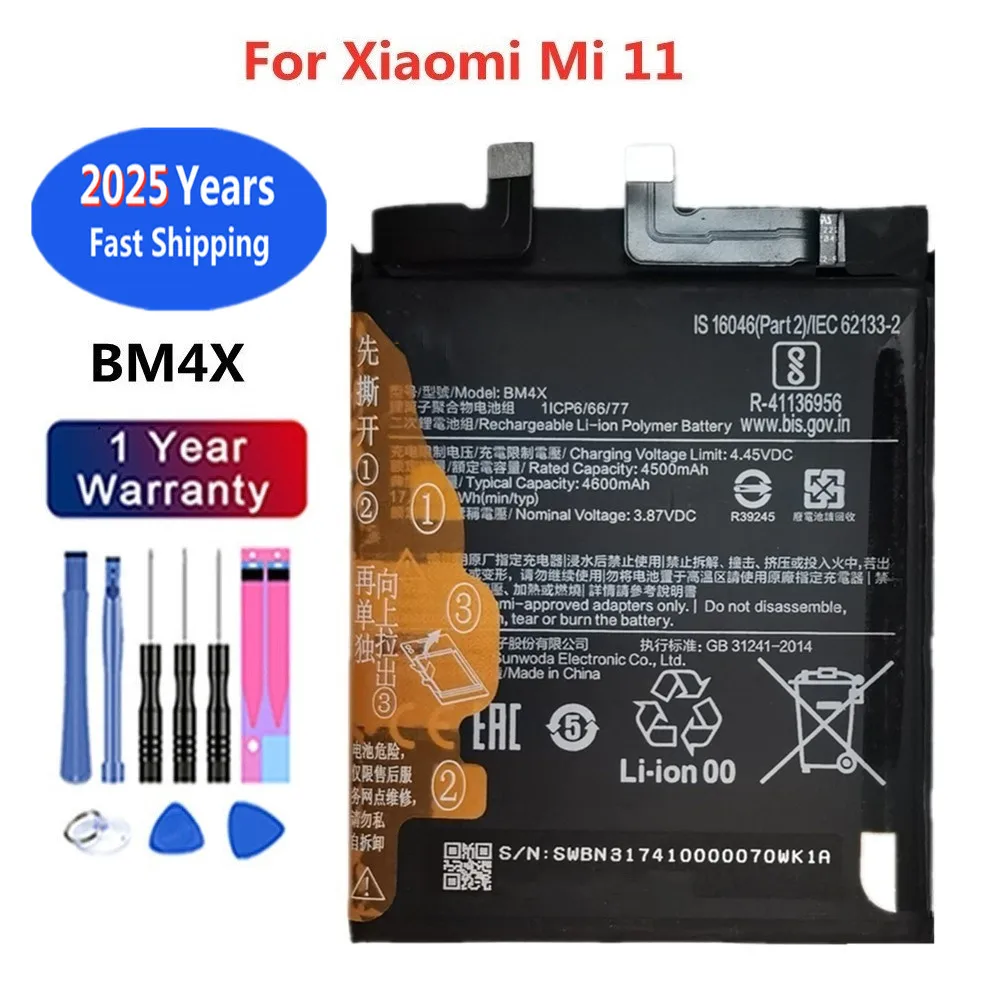 Ban Đầu BP42 BM4X BM55 Pin Thay Thế Xiaomi Mi 11 Mi11 Lite / Xiaomi11/ Xiaomi11 Pro/ Xiaomi11 Cực pin Điện Thoại