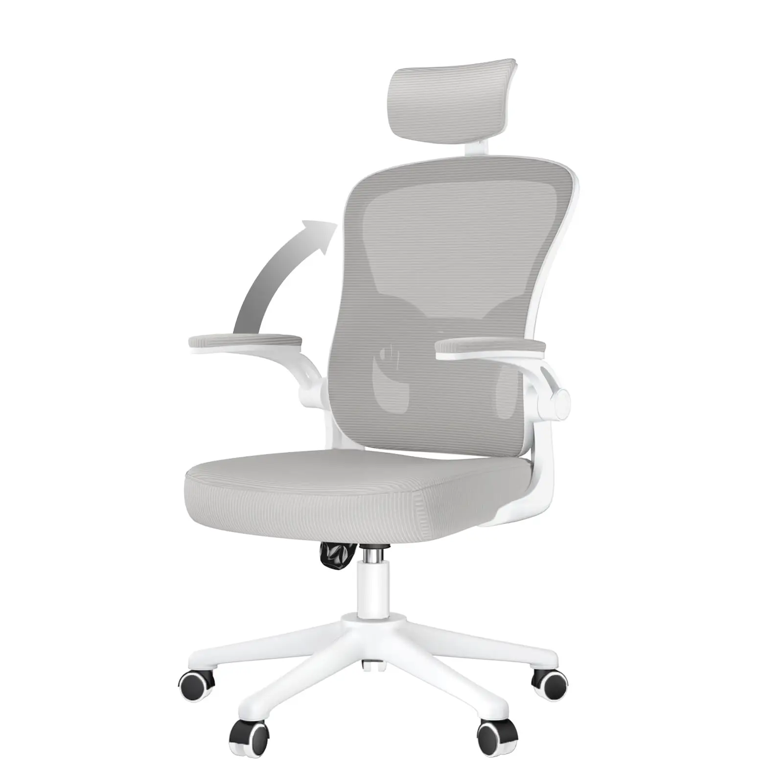 Ergonomiczne krzesło biurowe z podparciem lędźwiowym, wysokie krzesło biurowe, obrotowe krzesło do biurka, krzesło komputerowe, krzesło do pracy, krzesło gamingowe z siatki