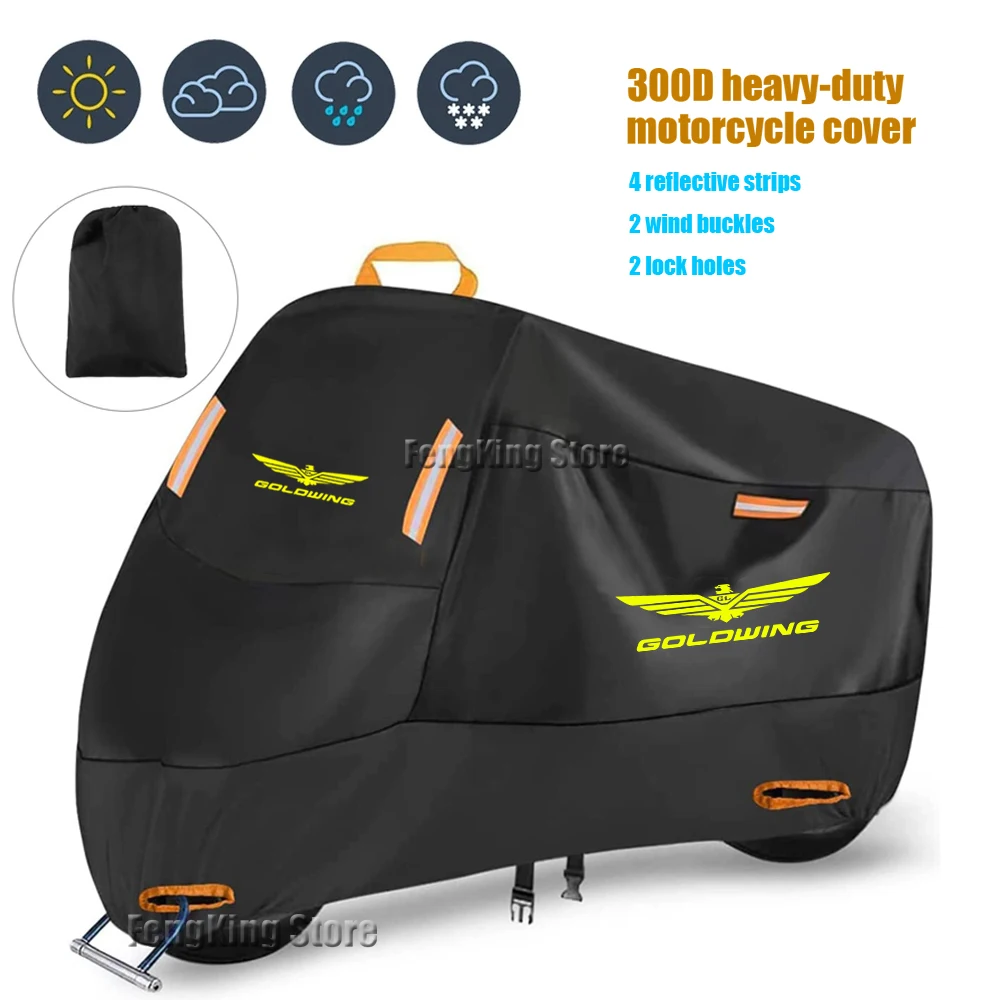 Para Honda GoldWing 1800 Gold Wing GL1800 F6B cubierta de motocicleta impermeable al aire libre Scooter Protector UV cubierta de lluvia