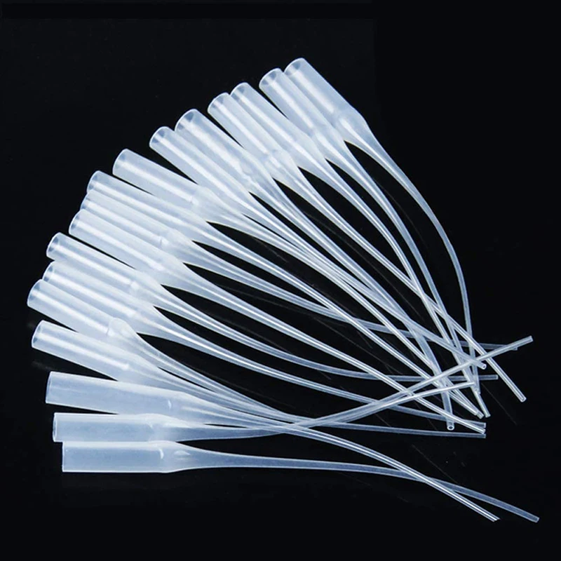 50/100Pcs Glue Dropper Plastic Glue Bottle Tips Glue Extender Precision Applicator Dropping Tube Nozzle For Crafting Lab
