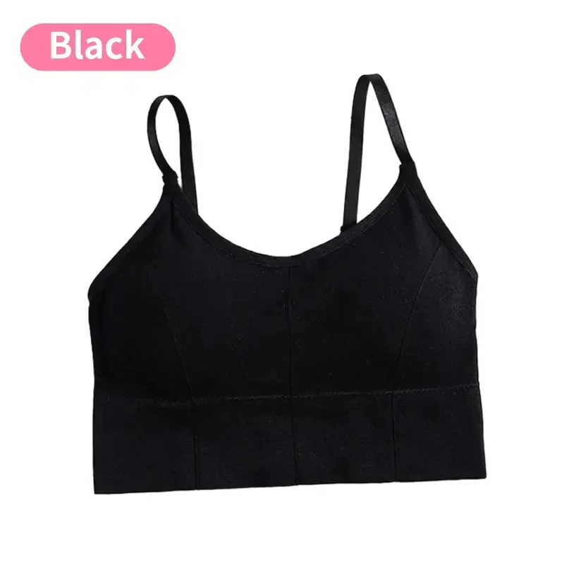 Abbigliamento sportivo senza schienale Donna Reggiseno sportivo da palestra Intimo da donna senza cuciture Tracolla regolabile Gilet da yoga imbottito interno Bralette